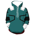 YUANTU Academia Hoodies Cosplay Costume Jacket Hoodies for Adult Unisex (US, Alpha, Small, Regular, Regular, green1)