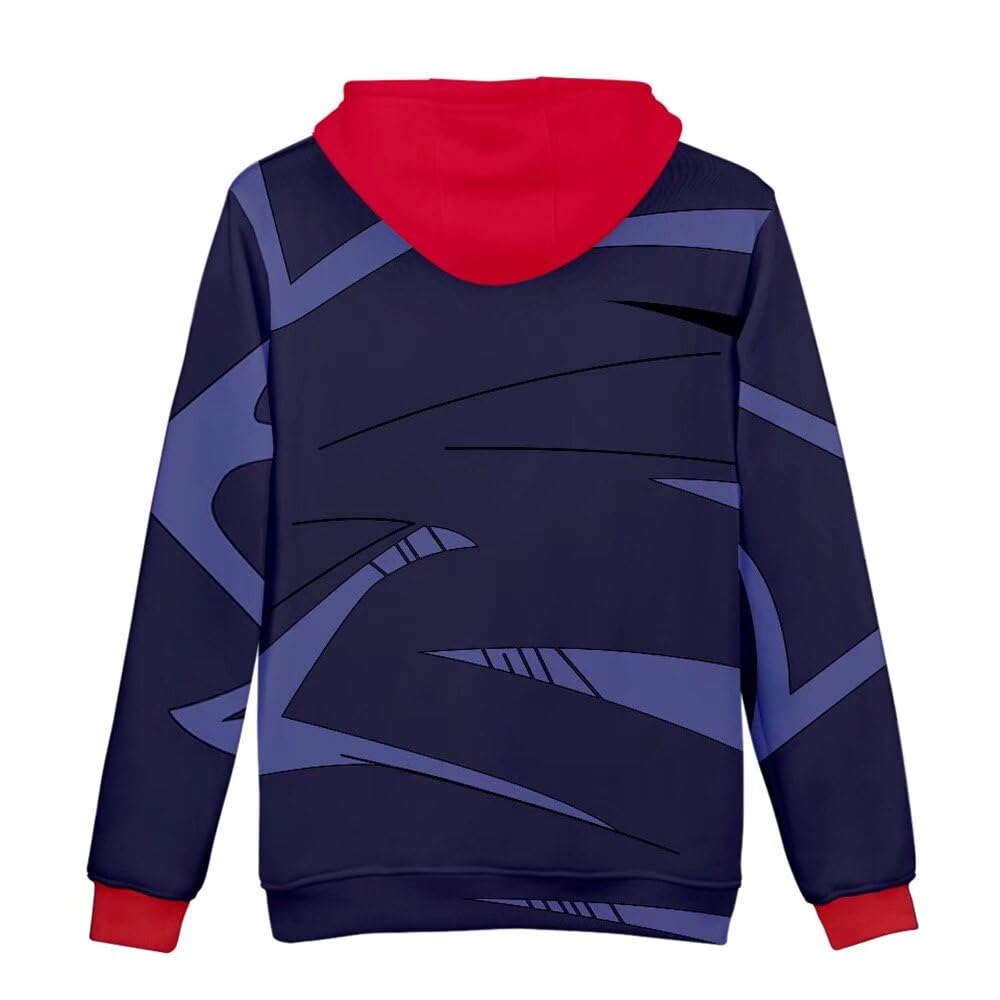 CHLOBLOM Adult Anime Cosplay Costume 3D Hoodie Novelty Pullover Sweatshirt (Medium, Color 1)