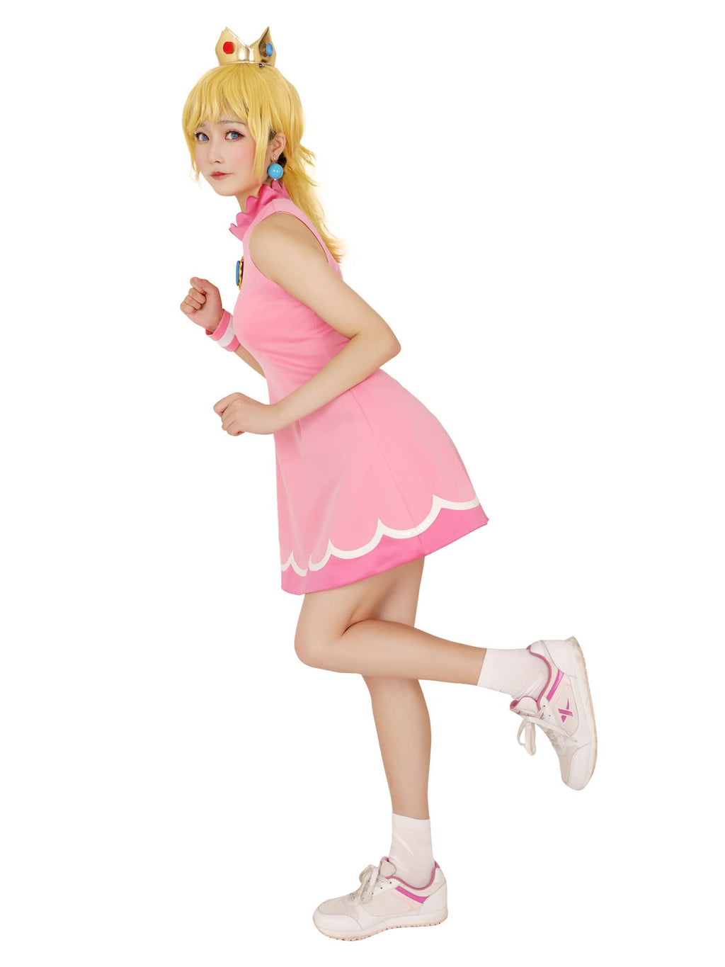 miccostumes Women's Princess Tennis Dress Cosplay Costume with Crown (S)