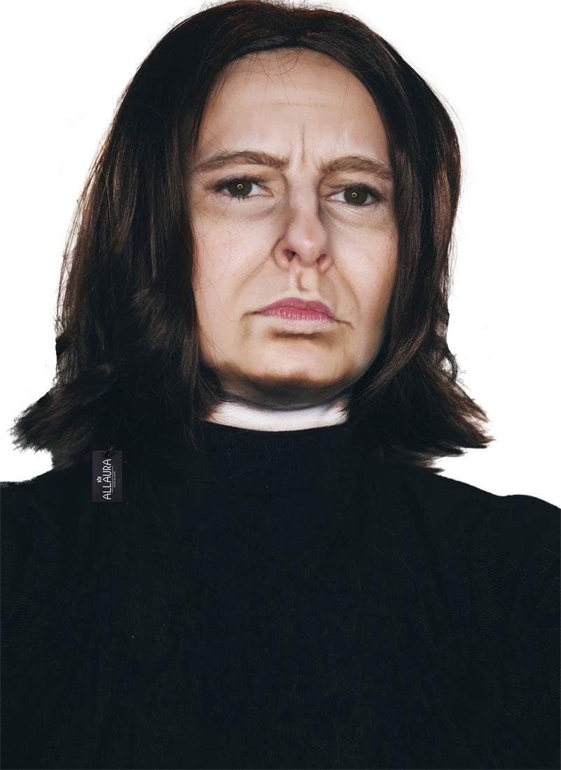 ALLAURA Compatible with Sonny Bono Wig – 60s 70s Men’s Short Brown Wig + Mustache for Hippie, Singer, TV Star, Cop, Detective Costumes – Liberty Duo, Limu & Doug, Uncle Rico, Retro Halloween Outfit