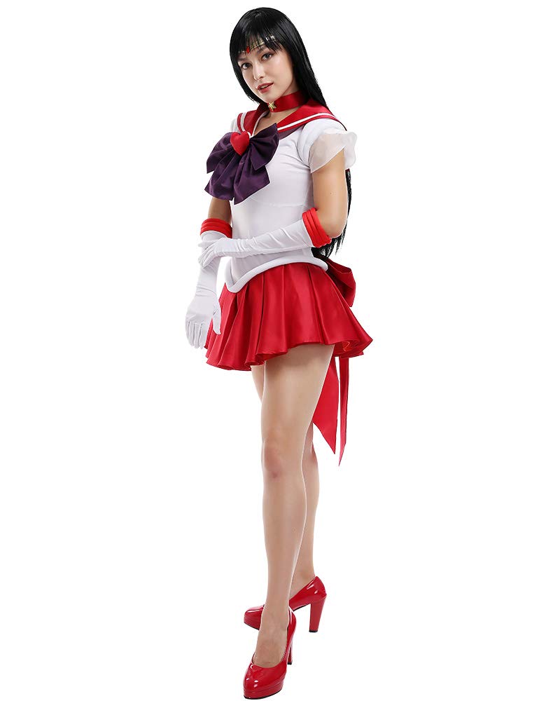 Coskidz Women's Hino Rei Sailor Mars Cosplay Costume SuperS Version (multicolored, Small)