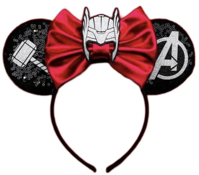 CLGIFT Super Hero Mickey Ears for Adults - Women's Avengers Thor Mouse Ears Hover Image