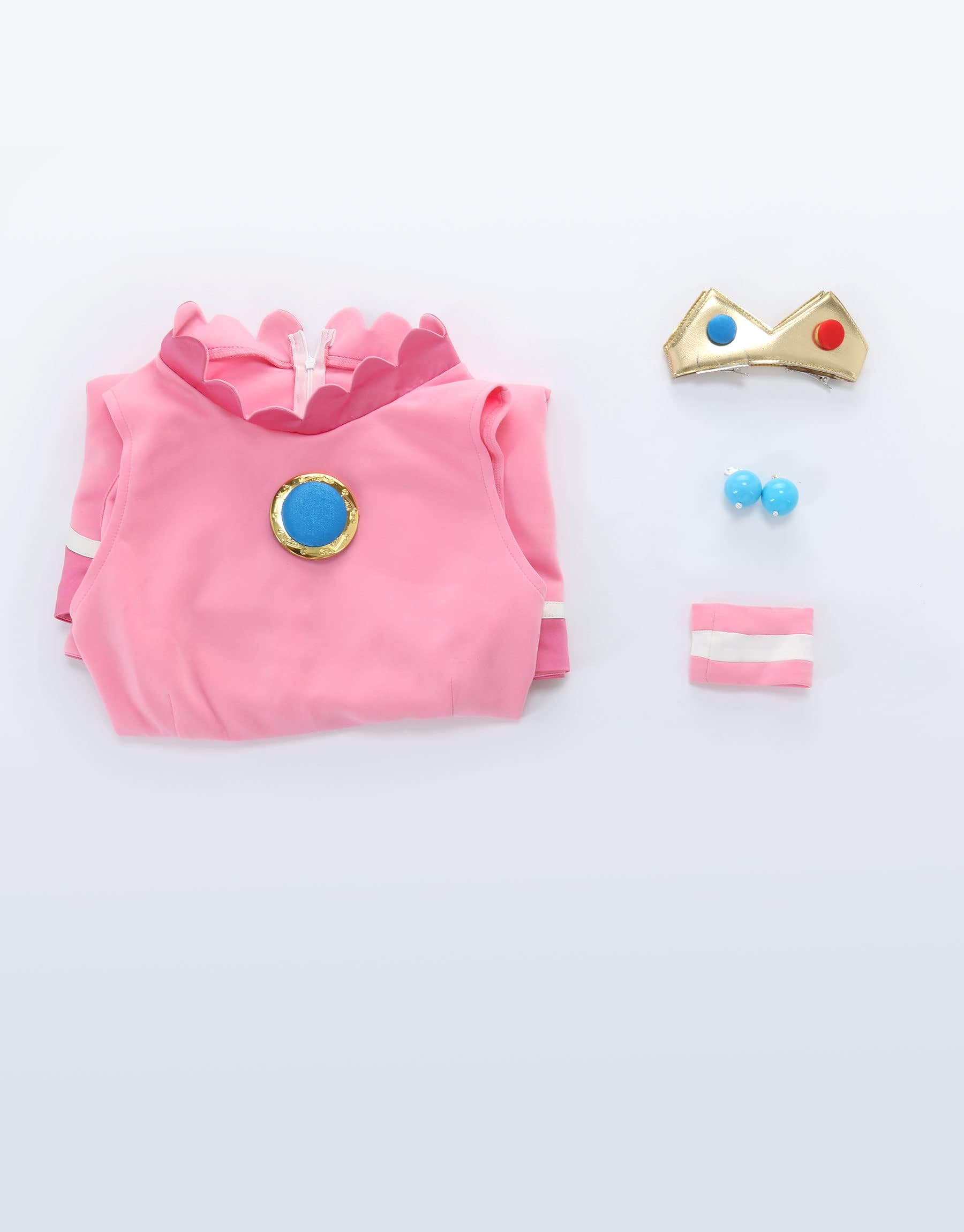 miccostumes Women's Princess Tennis Dress Cosplay Costume with Crown (S)