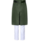 FMMOEK Halloween Cosplay Costume Anime Green Uniform Cloak Long Trench Coat for Adult (S, Green-A)