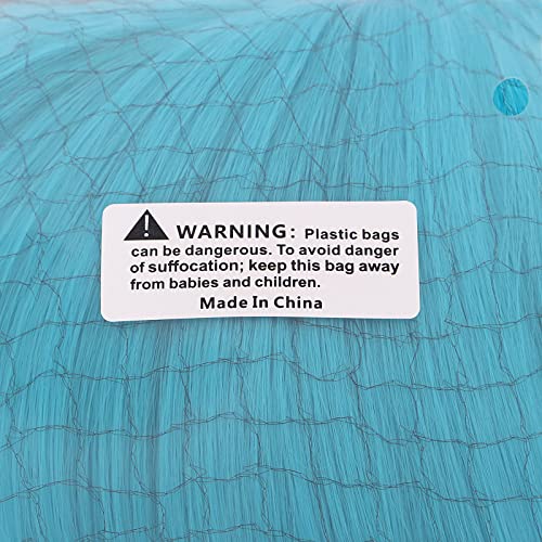 MapofBeauty 47"/120cm Fashion Long Straight wig Cosplay wig (Cyan Blue)