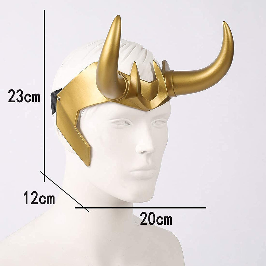 CAFELE Superhero Helmet Horns Cosplay, 2021 TV Superhero Series Movie Thor Ragnarok Crown Mask Cosplay Halloween Costume Accessories