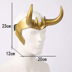 CAFELE Superhero Helmet Horns Cosplay, 2021 TV Superhero Series Movie Thor Ragnarok Crown Mask Cosplay Halloween Costume Accessories