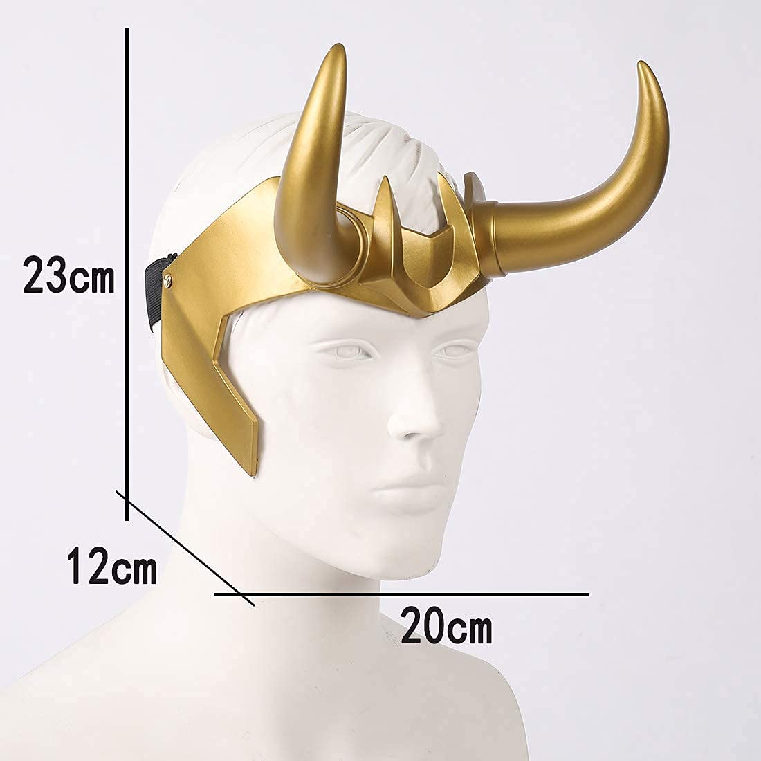 CAFELE Superhero Helmet Horns Cosplay, 2021 TV Superhero Series Movie Thor Ragnarok Crown Mask Cosplay Halloween Costume Accessories
