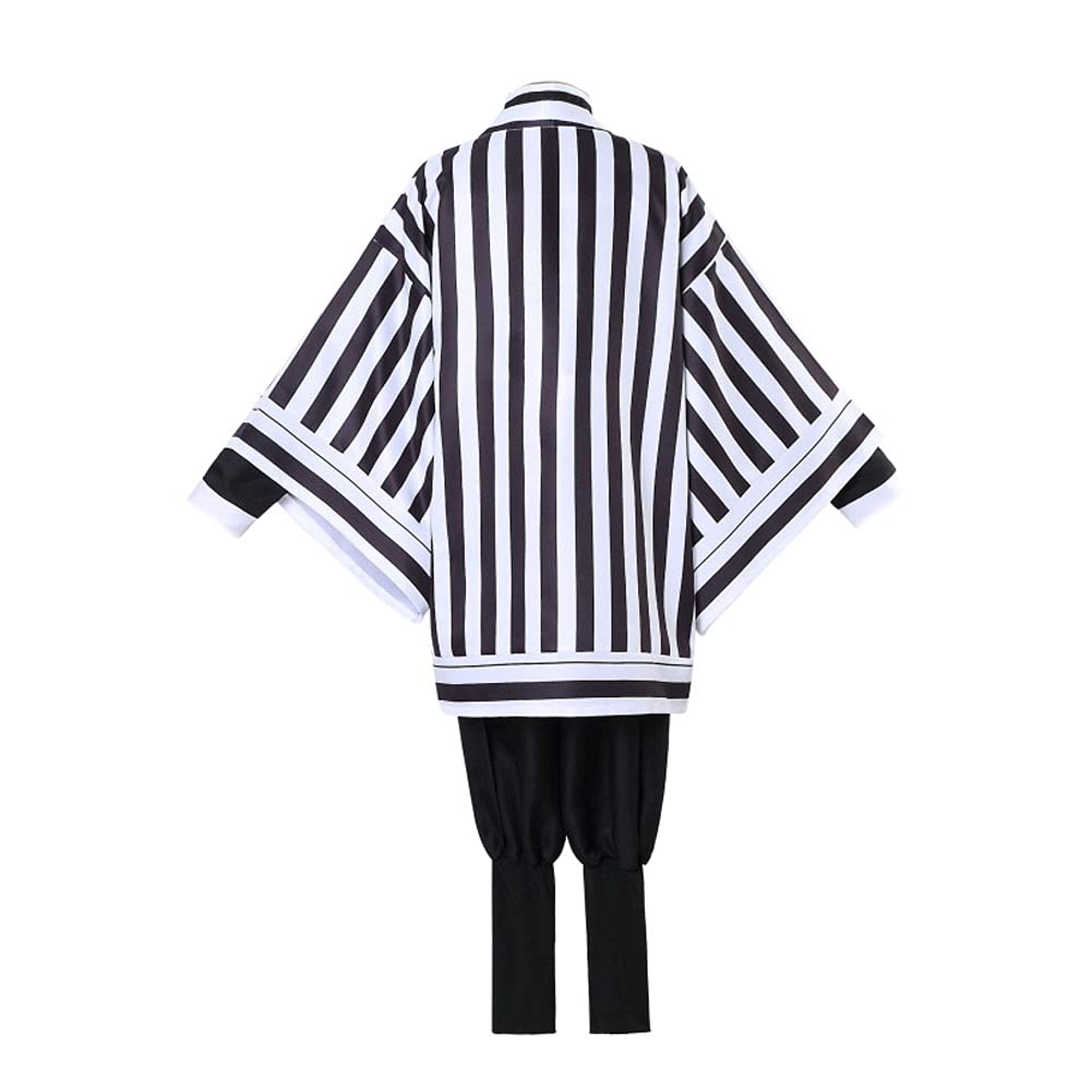 Iguro Cosplay Costume Kimono Halloween Outfit (Iguro Obanai, S)