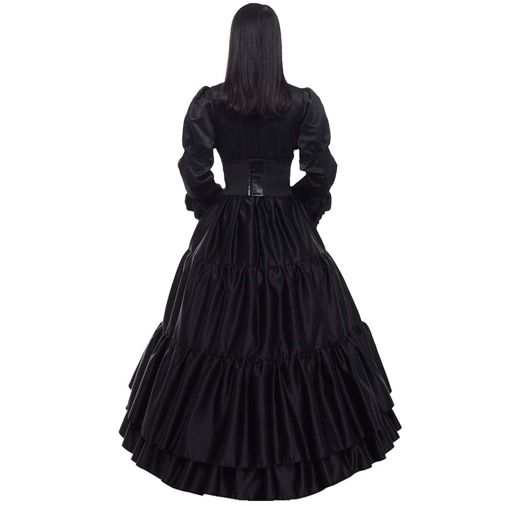 GRACEART Women Gothic Victorian Rococo Dress Costumes Balck M