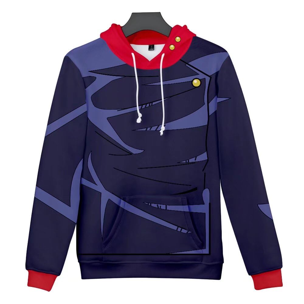 CHLOBLOM Adult Anime Cosplay Costume 3D Hoodie Novelty Pullover Sweatshirt (Medium, Color 1)