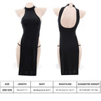 SINROYEE Women's Sexy Lingerie Nightshirt Uniform Sleeveless Sheer Sleepwear Anime Cosplay Temptation Nightdress Free Size (Grey)