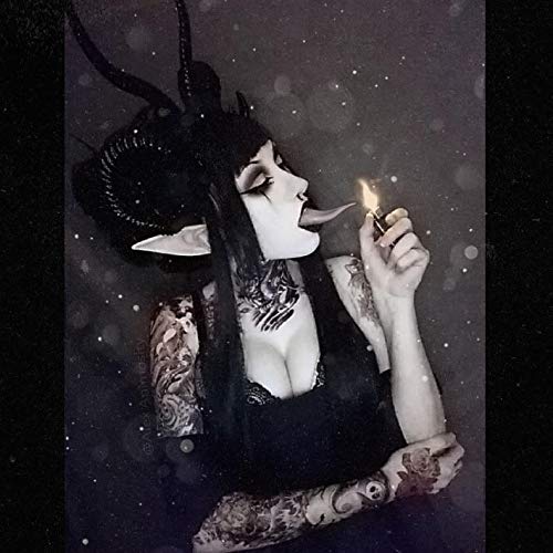 Qhome Gothic Antelope Sheep Horn Hoop Headband Forest Animal Aries Exhibition Cosplay Deluxe Costume Horns