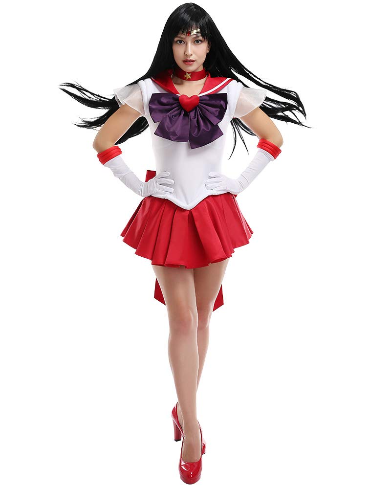 Coskidz Women's Hino Rei Sailor Mars Cosplay Costume SuperS Version (multicolored, Small)