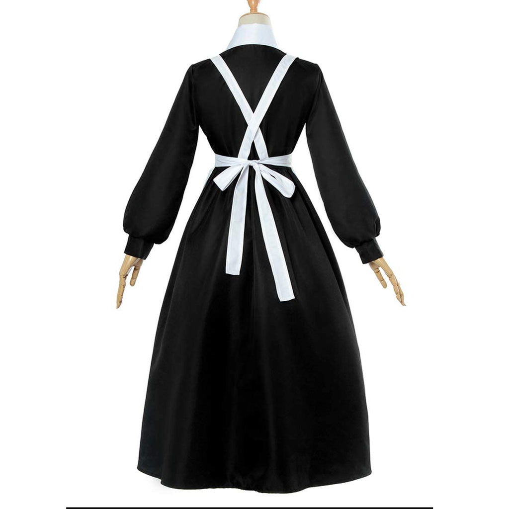 DUNHAO COS Anime Women's The Promised Neverland Isabella Krone Cosplay Maid Dress Costume-XXL