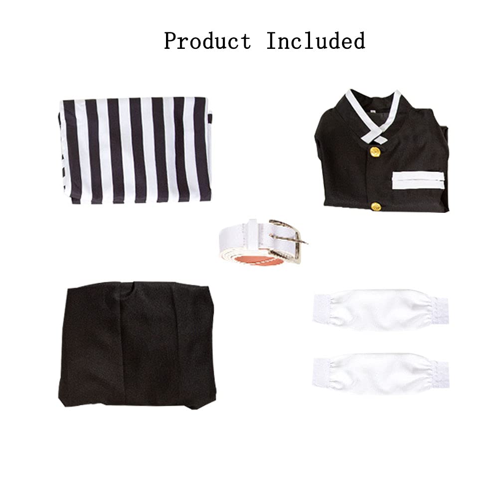 Iguro Cosplay Costume Kimono Halloween Outfit (Iguro Obanai, L)