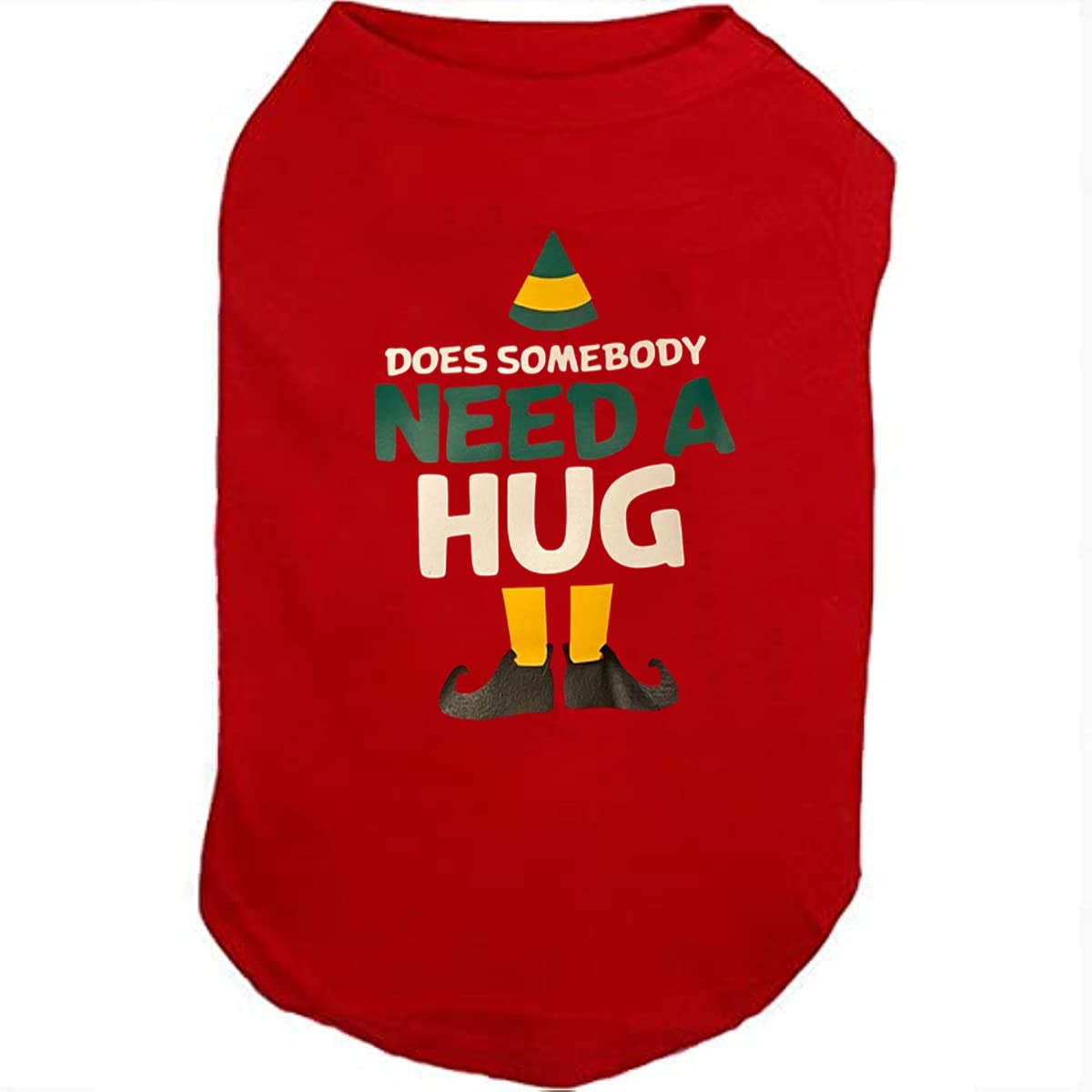 SUEOSU Christmas Dog Shirts for Pet Clothes Soft Breathable Puppy Shirts Printed Pet T-Shirt Puppy Dog Christmas Cosplay Xmas Pet Apparel for Small Medium Large Dogs and Cats (Large, RED-1)