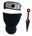 MSROLIDT Anime Ninja Set,Including NinjaHeadband, blue mask,Kunai.Cosplay Ninja Leaf Village Akatsuki Yahiko
