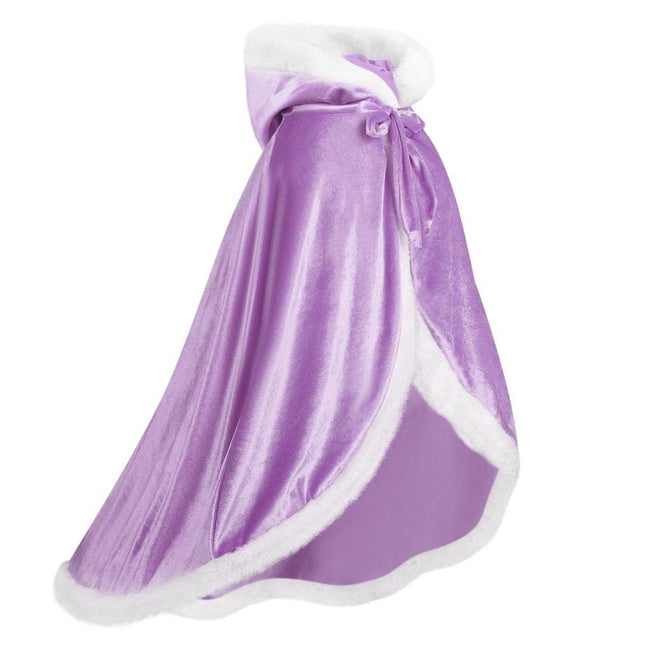 Girls Dress Up Hodded Cape Toddler Costume for Princess Cloaks Main Image