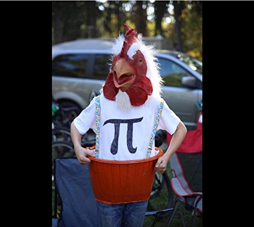 Lubber Rooster Animal Head Mask For Halloweem Costume Cosplay, Latex Funny Mask for Kids and Adult Christmas, Thanksgiving Gift