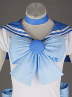 OURCOSPLAY Women's Mizuno Ami Battle Cosplay Costume Dress 6 Pcs Set (Women US S/CN M)