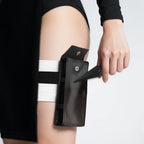 OOHGLITZ 7-Piece Anime Cosplay Kit, ABS Plastic Ninja Kunai (5.1") Throwing Stars/Shuriken(3.5") Toy Set with Pouch and Bandage for Anime Fans, Martial Arts Props Black