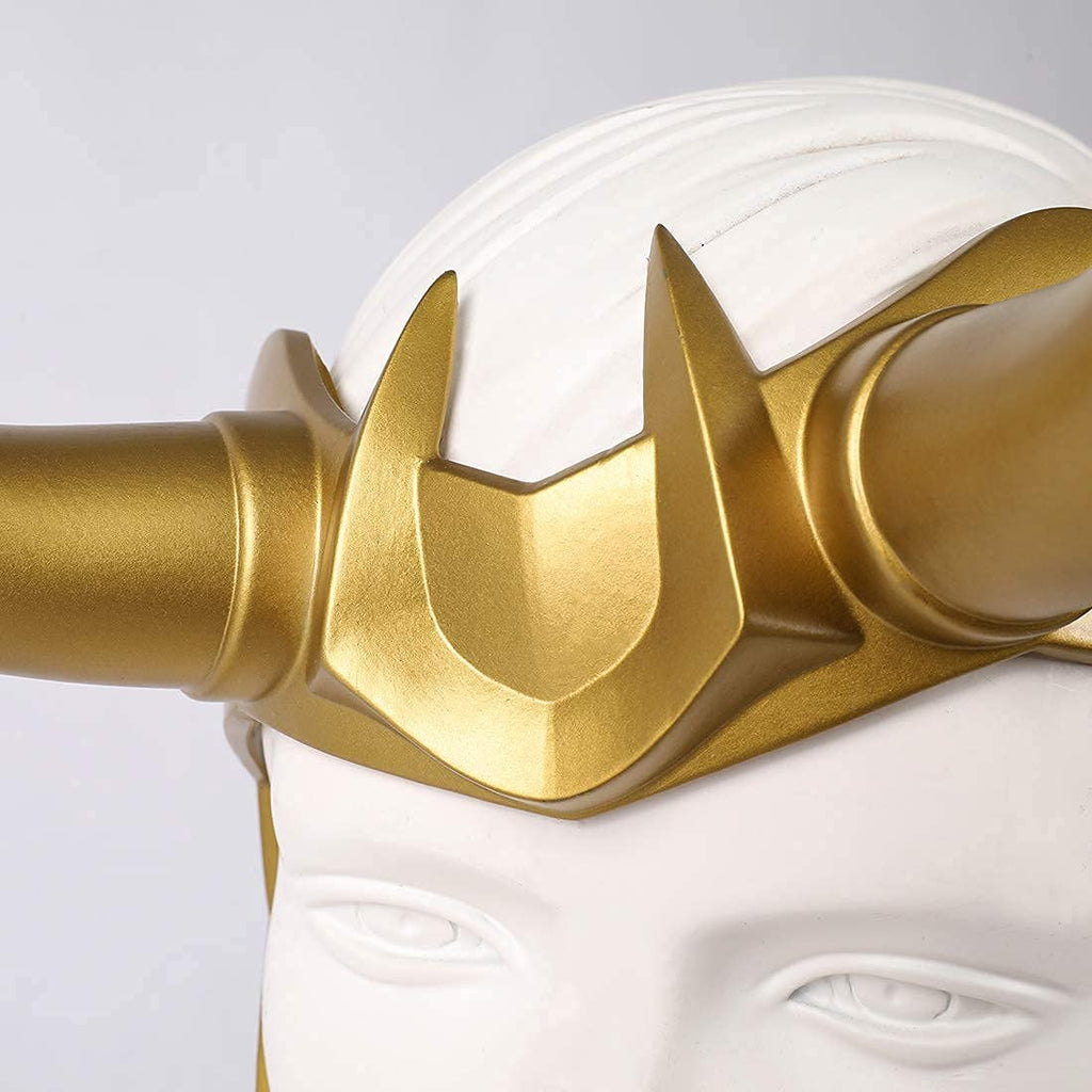 CAFELE Superhero Helmet Horns Cosplay, 2021 TV Superhero Series Movie Thor Ragnarok Crown Mask Cosplay Halloween Costume Accessories