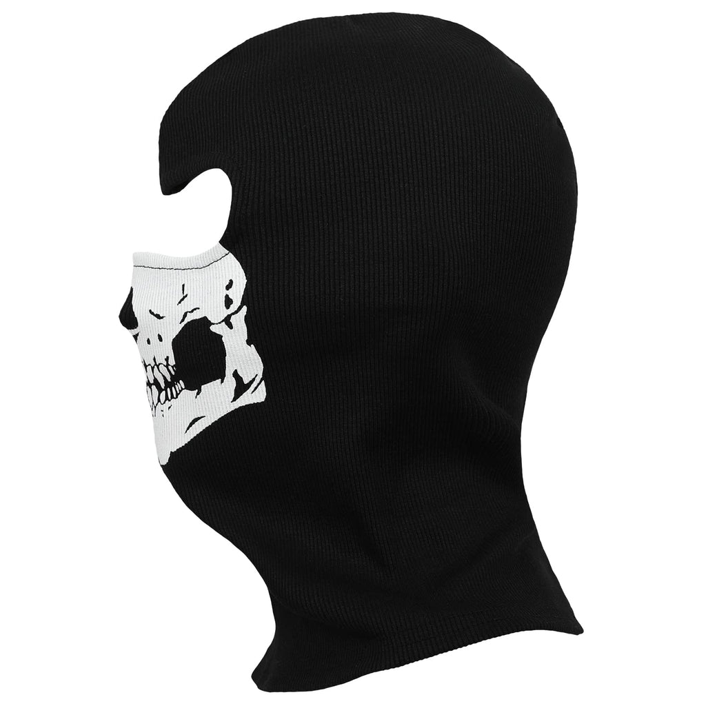 2025New Creepy Skull Balaclava Mask Ghost Skeleton Face Halloween Costume Cosplay Tactical Anti-UV Motorcycle Cycling Black
