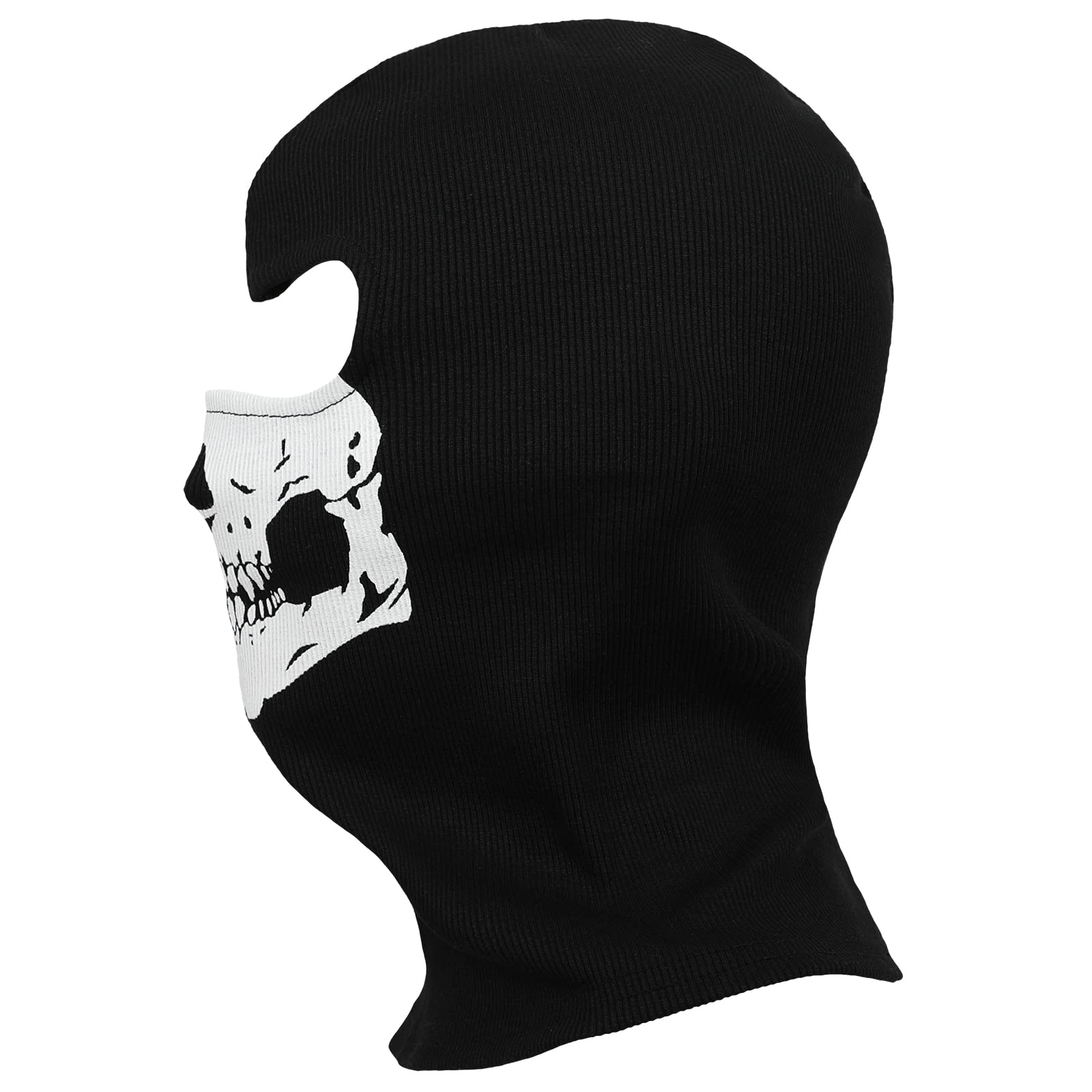 2025New Creepy Skull Balaclava Mask Ghost Skeleton Face Halloween Costume Cosplay Tactical Anti-UV Motorcycle Cycling Black