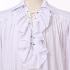 Men Pirate Shirt Women Vampire Renaissance Shirts Victorian Ruffled Medieval Costume Cotton Linen Shirt