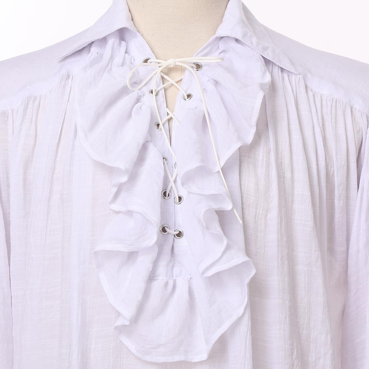 Men Pirate Shirt Women Vampire Renaissance Shirts Victorian Ruffled Medieval Costume Cotton Linen Shirt