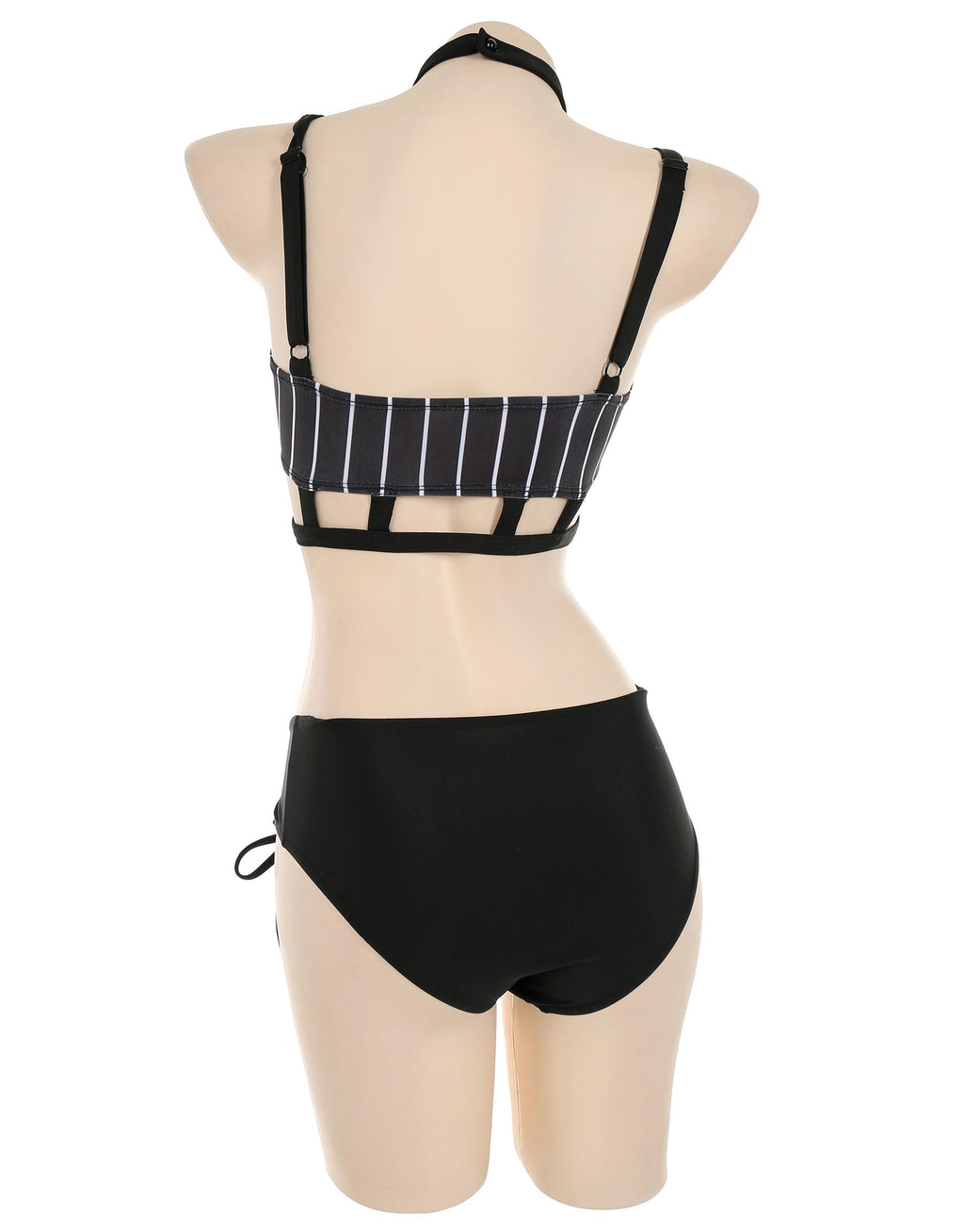 MEOWCOS Women's Bikini Sets Bathing Suit Swimsuits Halter Top and Shorts Bikini Sets with Tulle Cover-up