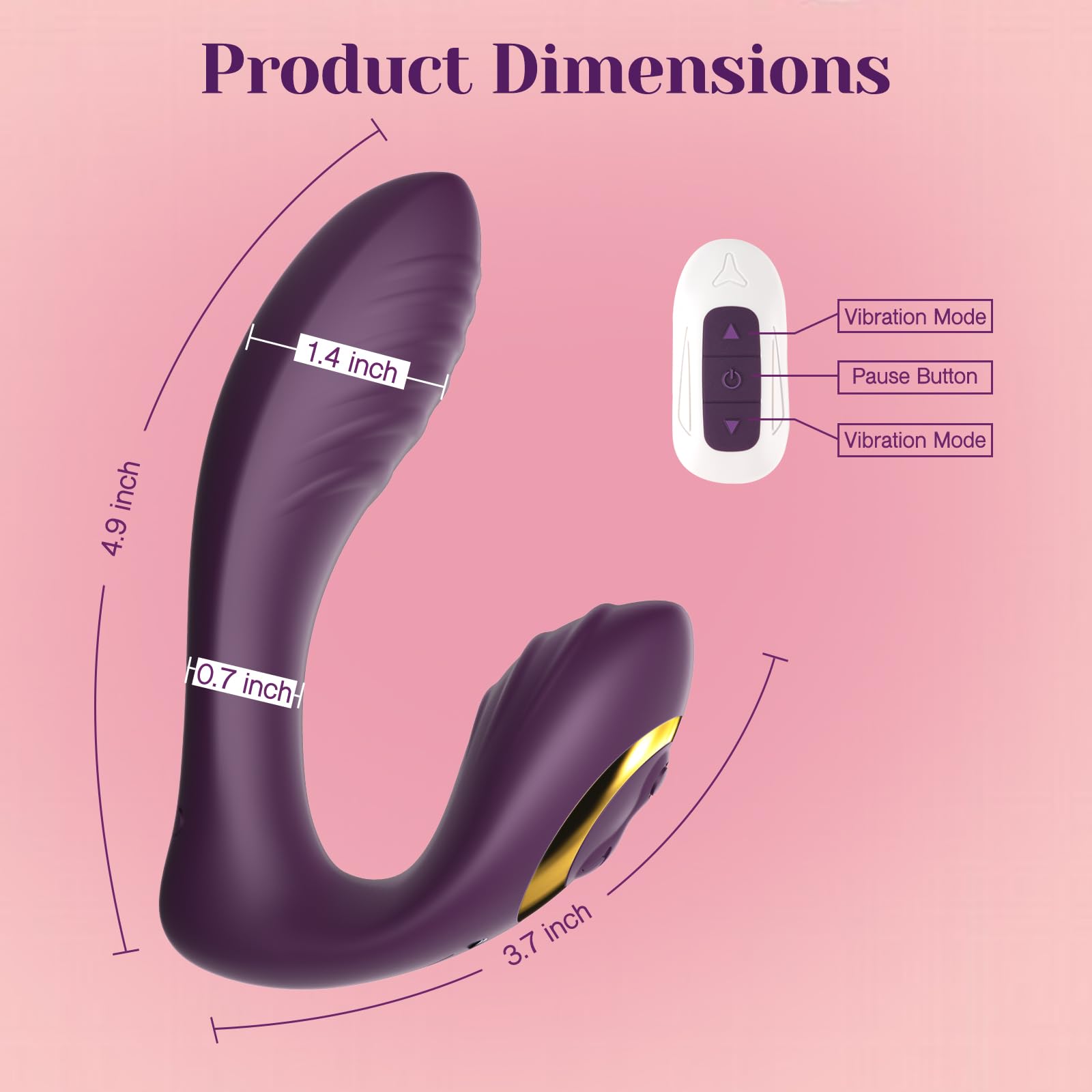 Tracy's Dog Wearable Clitoral G Spot Vibrator, Remote Control Adult Sex Toys for Women Couple, Powerful Quiet Panty Vibrators, Flexible Vibrating Adult Toy Stimulator with 10 Vibration