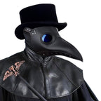 Raxwalker Halloween Plague Doctor Mask Steampunk Cosplay Costume Bird Beak Mask Long Beak Raven Masks Prop for Men and Boys(1 Pc Black)
