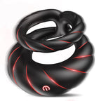 Vibrating Cock Ring Sex Toys for Men - Penis Ring Vibrator with 10 Vibrations, Adult Male Sex Toy for Longer Harder Stronger, Double Penis Vibrators Dildo, Couples Mens Male Adult Sex Toys S&M Whips