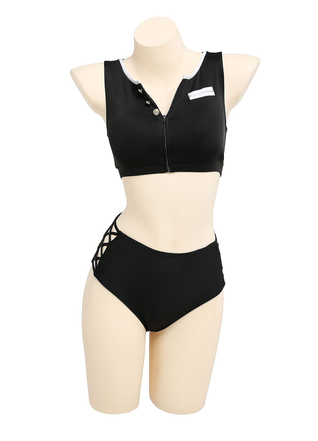 haikyuu Womens Cover up Swimsuit Anime Style Bathing Suit Japanese Cartoon Swimwear (Green, Small, s)