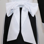 YJCOS Women's Classic Maid Long Dress Black and White Apron Lolita Housekeeper Cosplay Costume Uniform