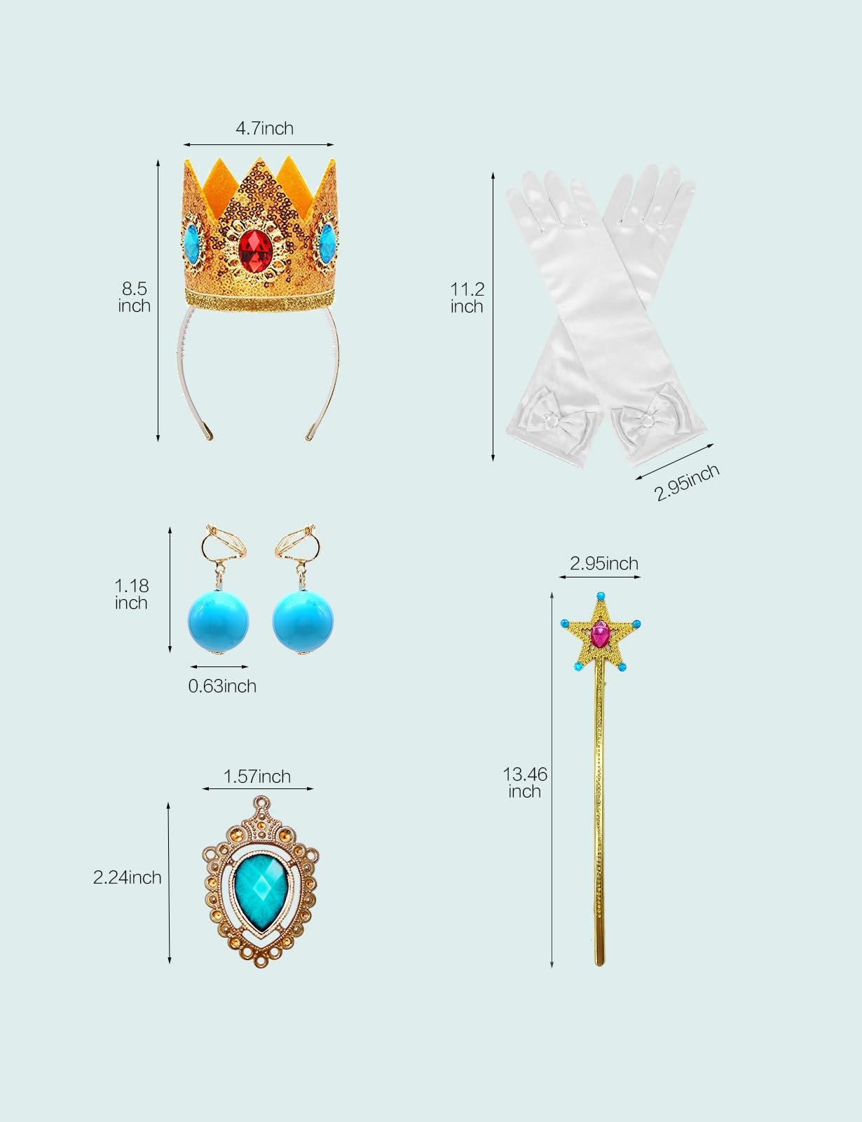 Sabbenia Pink Princess Costume for Girls Cosplay Pink for Halloween Birthday Party Dress Up 9-10Y