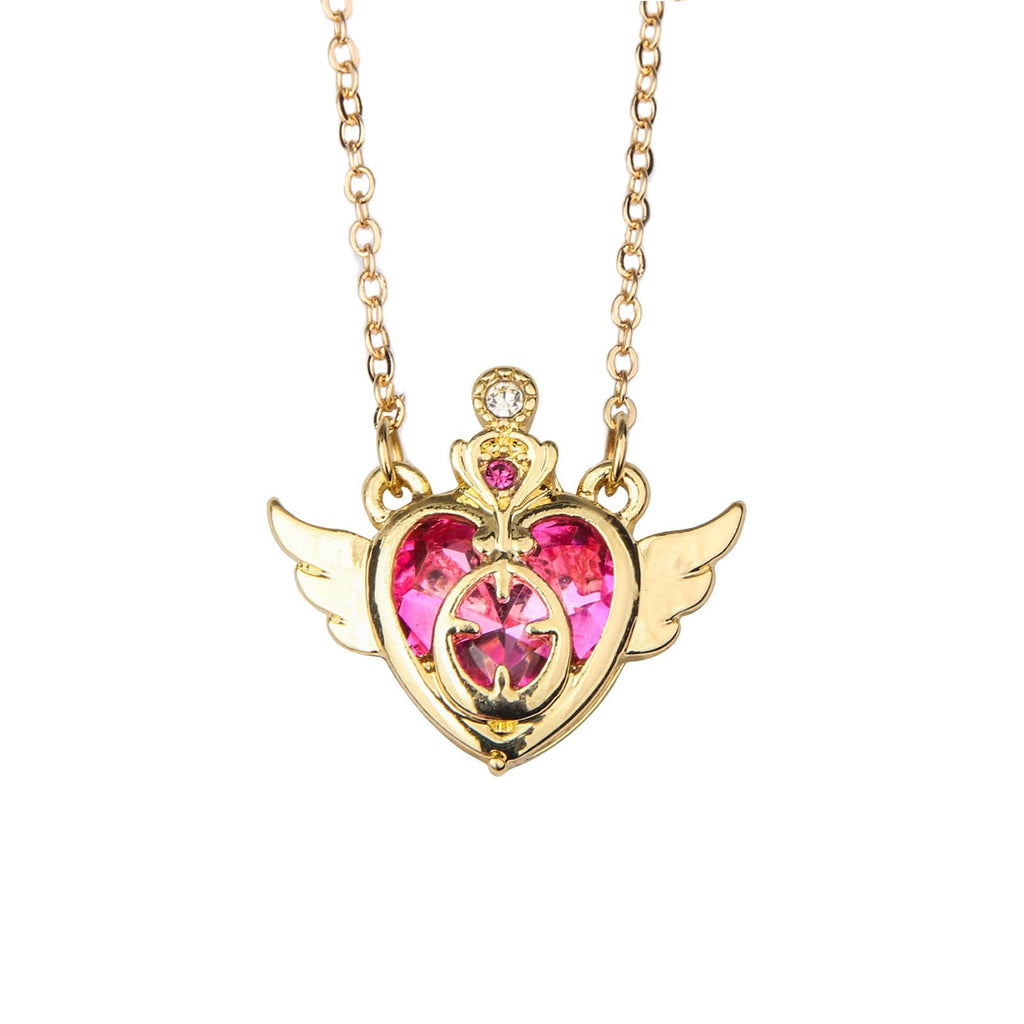 POYAMUSE Anime Guardian Star Pendant Necklace for Women Tsukino Usagi Cosplay Jewelry-heart