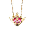 POYAMUSE Anime Guardian Star Pendant Necklace for Women Tsukino Usagi Cosplay Jewelry-heart