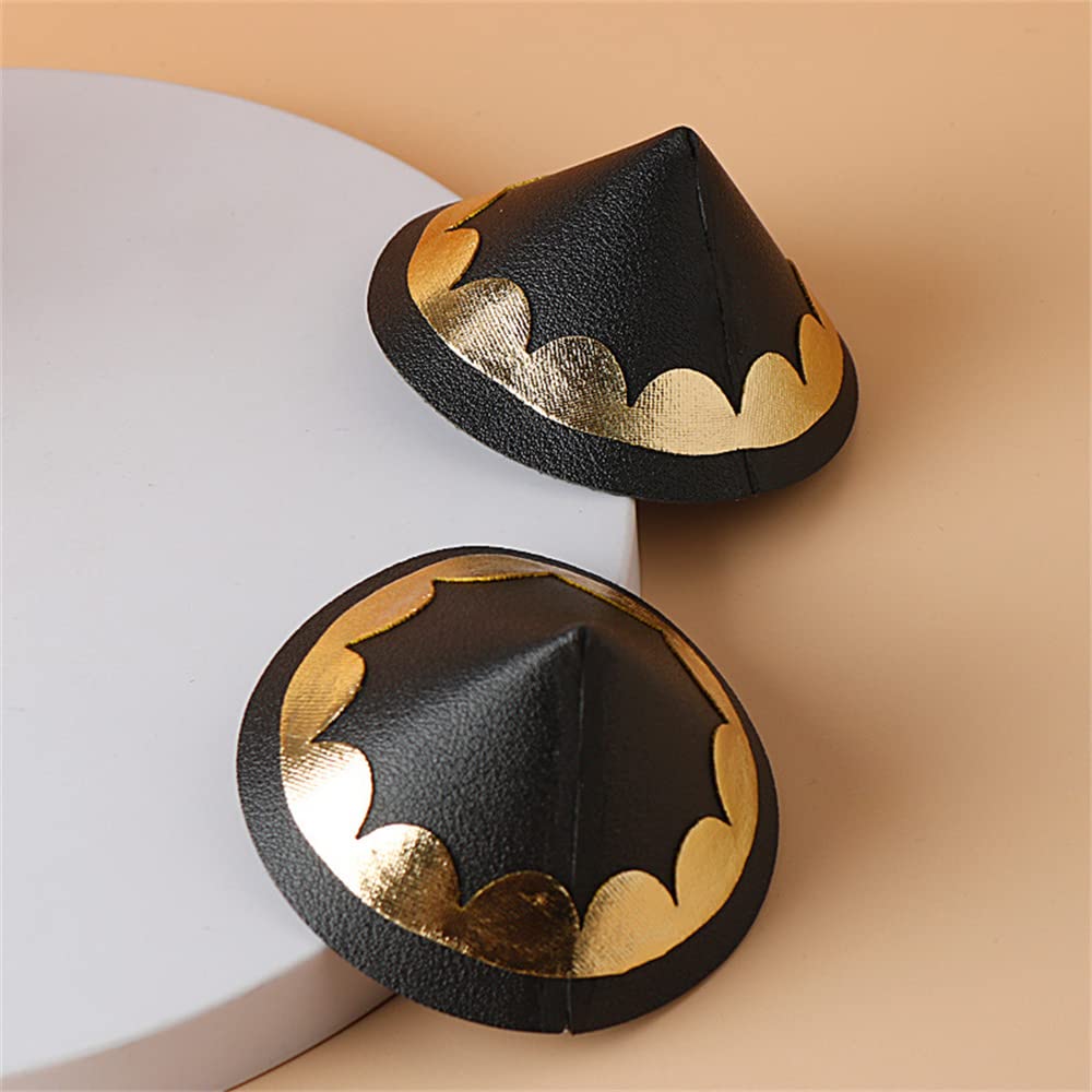 Cone Headwear Hair Clip Hairpin Hair pin Family Merch Halloween Costume Cosplay Prop Accessory Black