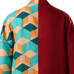 WeizhaonanCos Mens Cosplay Costume Robe Kimono Cape Anime Haori Halloween Role play Outfit(Medium)