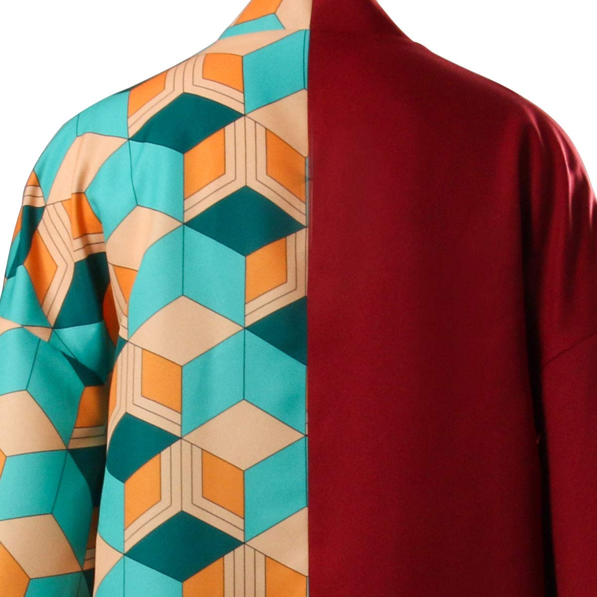 WeizhaonanCos Mens Cosplay Costume Robe Kimono Cape Anime Haori Halloween Role play Outfit(Medium)