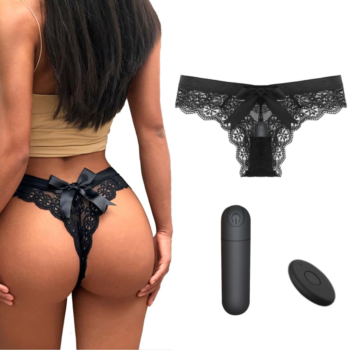 Sex Toys Remote Control Vibrator Bullet Panties - G Spot Vibrators with & 10 Vibration Waterproof Clitoris Stimulator - Adult Sex Toys for Woman Or Couple