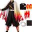 Tkieio Kochou Cosplay Costume Kochou Outfit Cosplay Kimono Outfit Uniform Costume Role Play Full Set(Red,S)