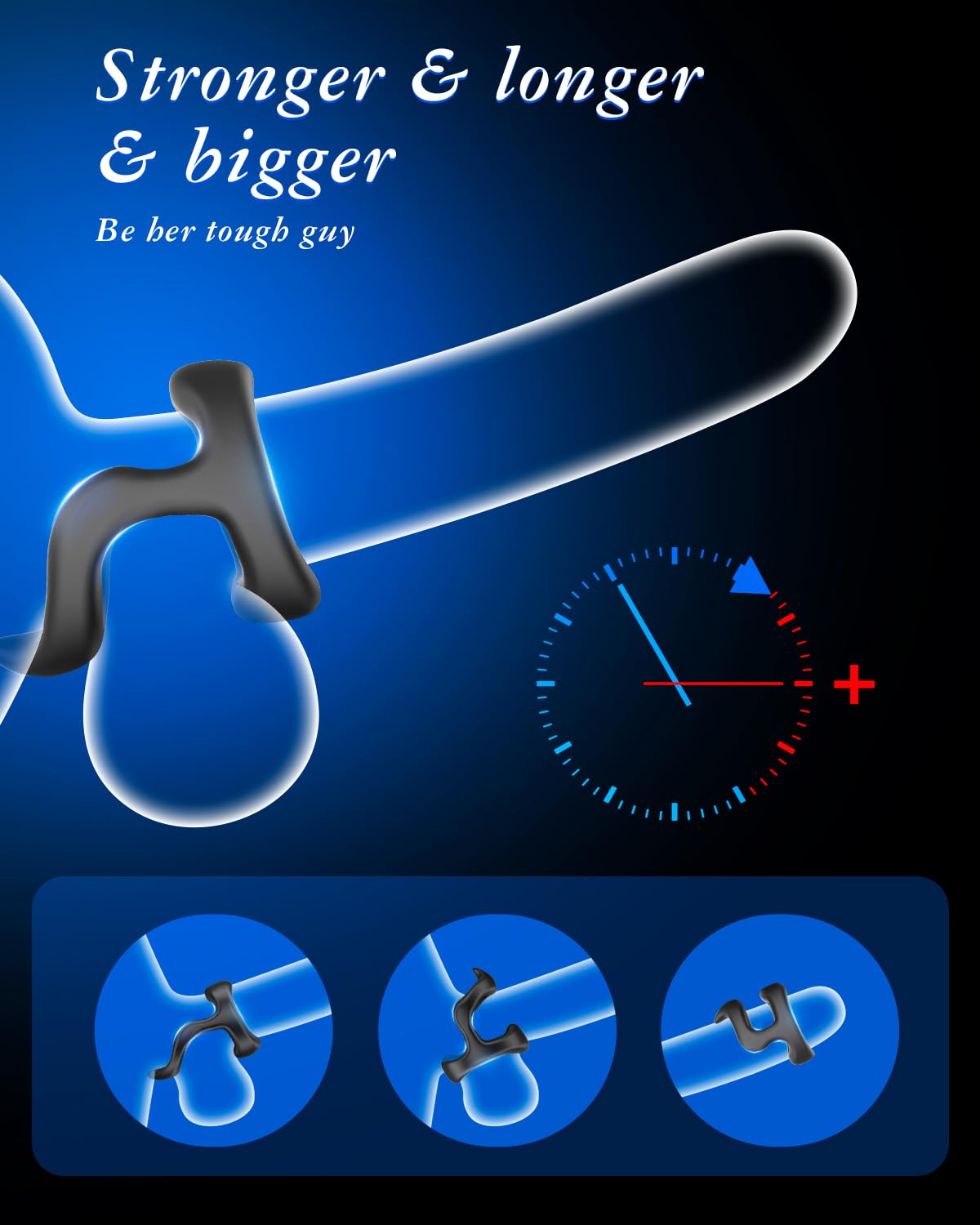 Sex Toys Penis Ring Silicone Cock Rings for Men Erection Sex, 8 Sizes Cockring Erectile Dysfunction Rings Cock Sexual Stimulation Device Couples Sex Toys Stretchy Cock and Ball Ring Anillos para Pene