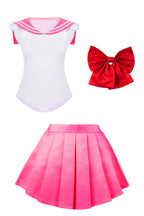 Sinkawa Jackets Sailor Anime Outfit School Uniform Onesie Romper With Pleated Skirt Cosplay Costume For Women Girls-M