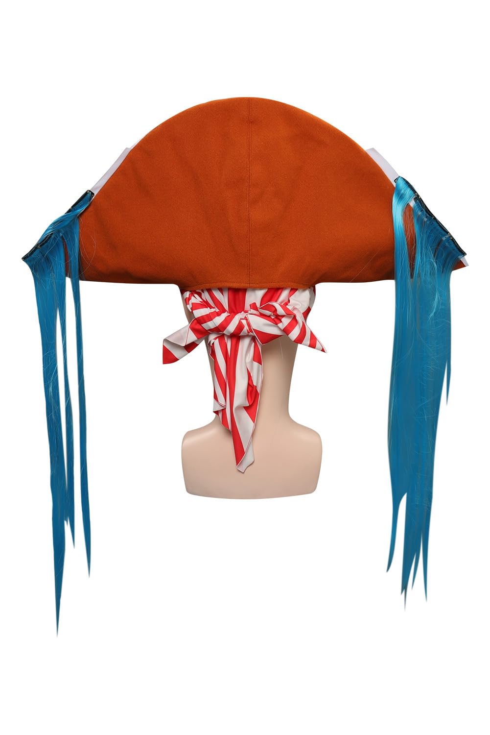 Taiture Adult Buggy Hat Cosplay Costume Men Buggy Captain Skull Pirate Hat Cap Kerchief Headwear Halloween Masquerade Props (Buggy Hat, One size)