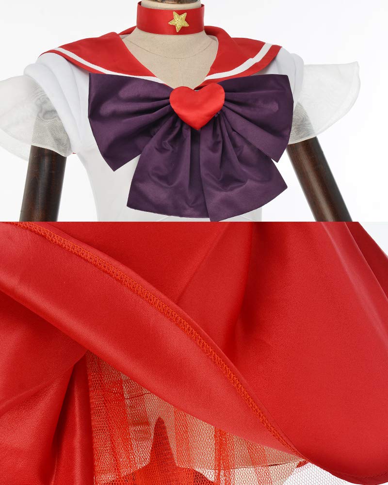 Coskidz Women's Hino Rei Sailor Mars Cosplay Costume SuperS Version (multicolored, Small)