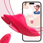 Remote Control Vibrator Couples Sex Toys, App Cellphone Wearable Couple Vibrator with Remote, Vibrating Panties with 10 Vibration Settings, Mini Bullet Vibrator for Women (Red)